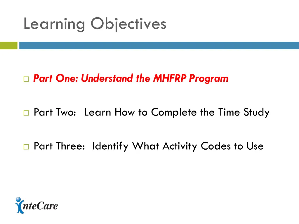 learning objectives