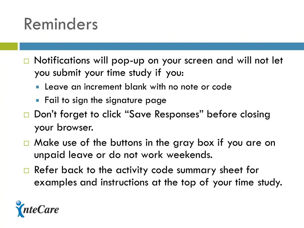reminders