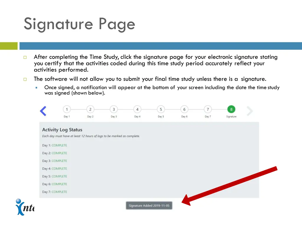 signature page