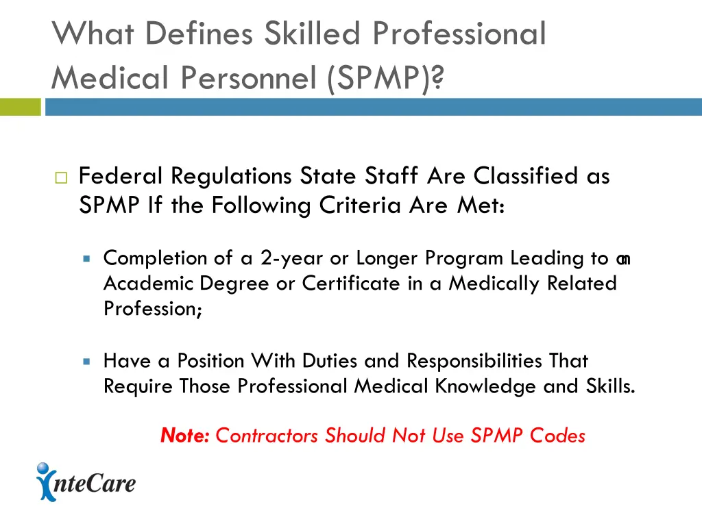 what defines skilled professional medical