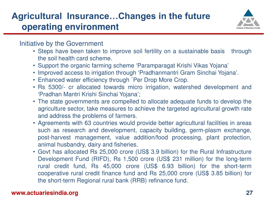 agricultural insurance changes in the future