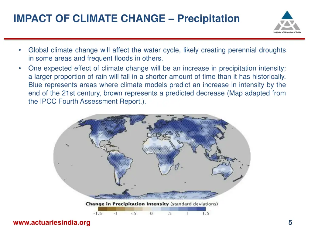 impact of climate change precipitation