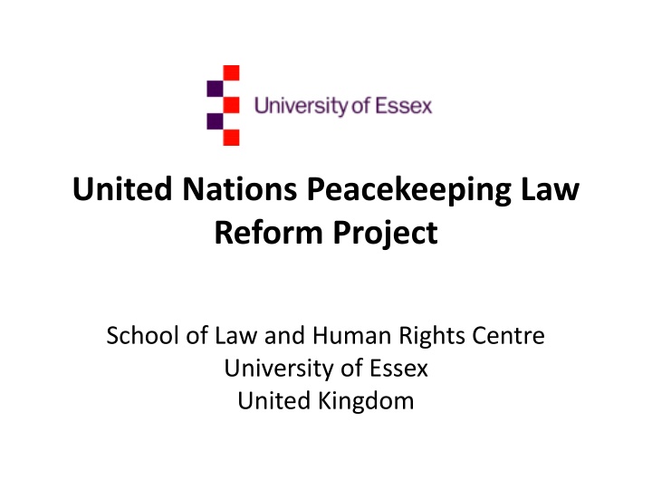 united nations peacekeeping law reform project