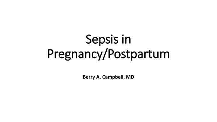 sepsis in sepsis in