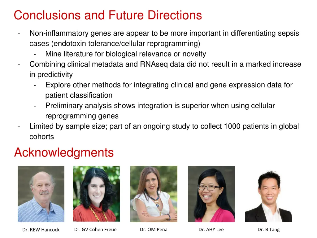 conclusions and future directions