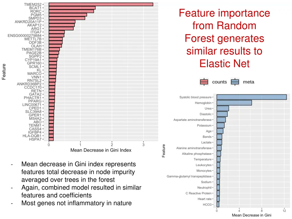 feature importance from random forest generates