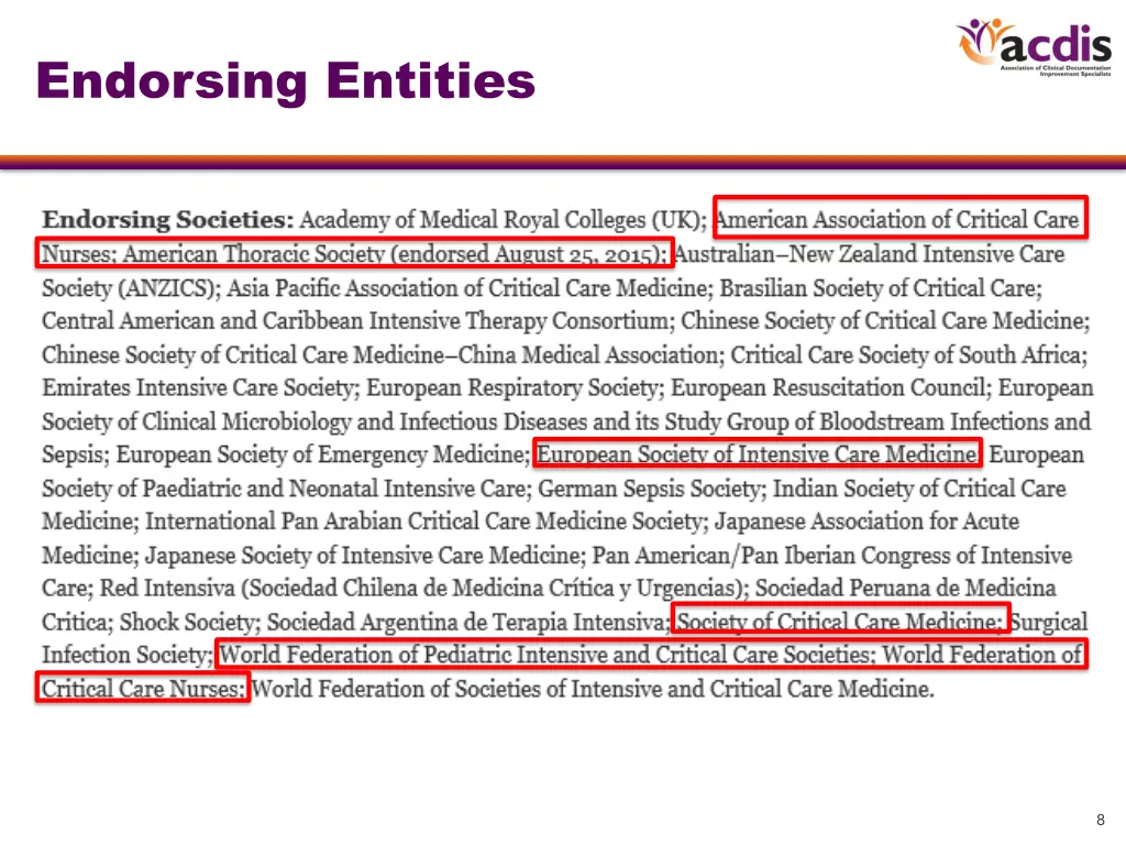 endorsing entities