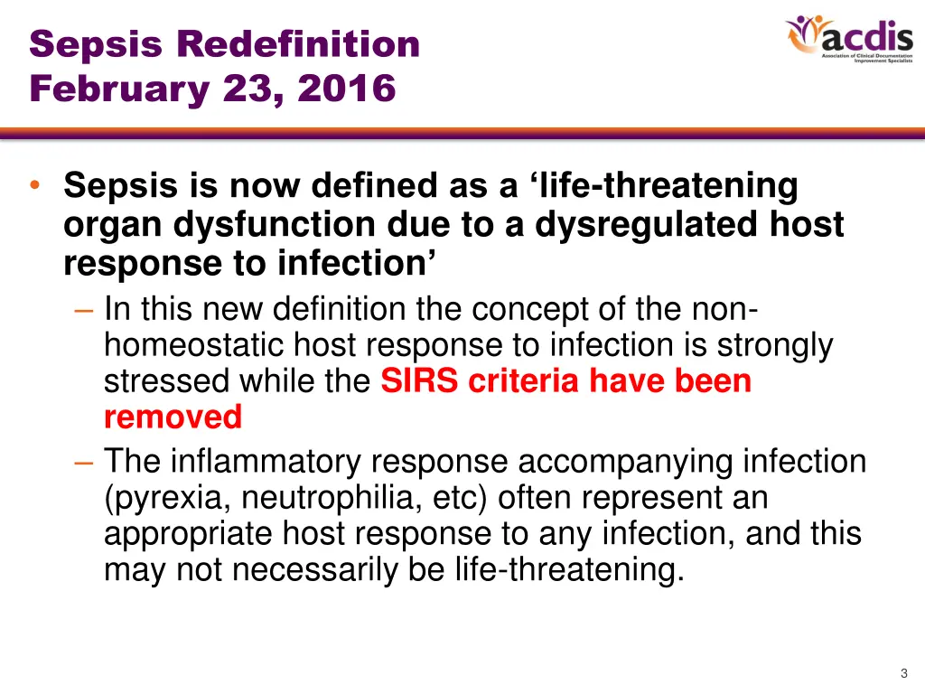 sepsis redefinition february 23 2016