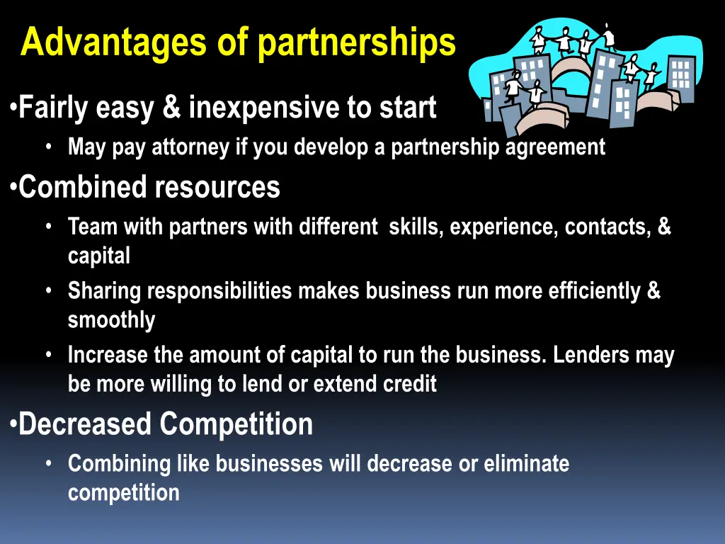 advantages of partnerships