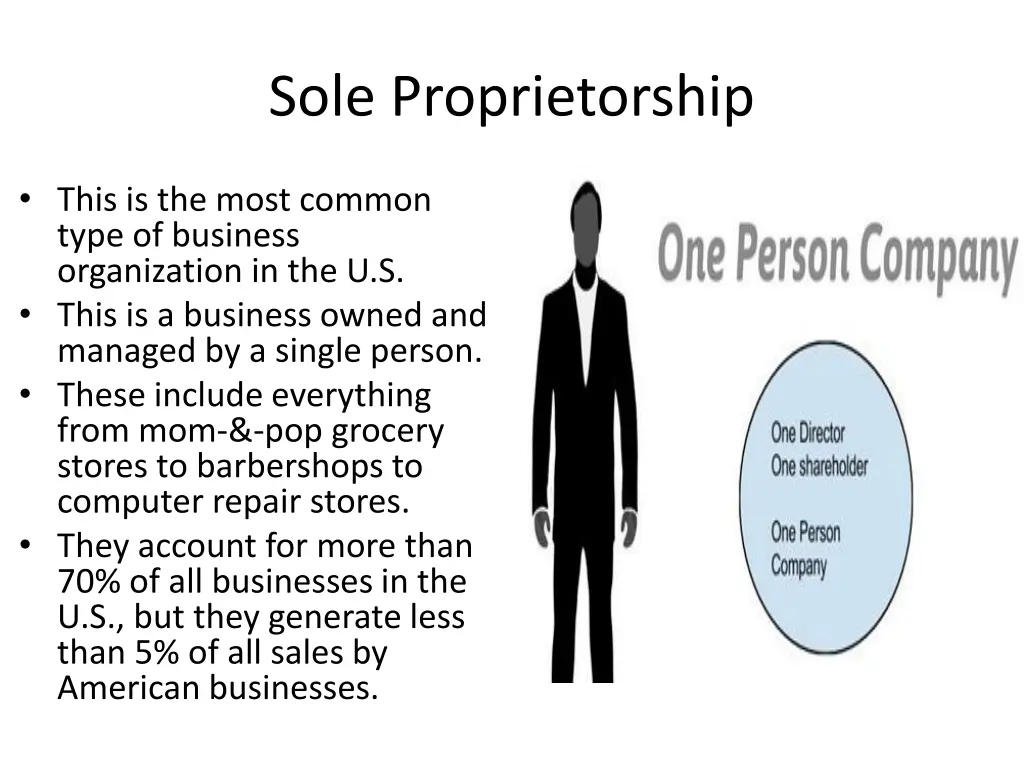 sole proprietorship