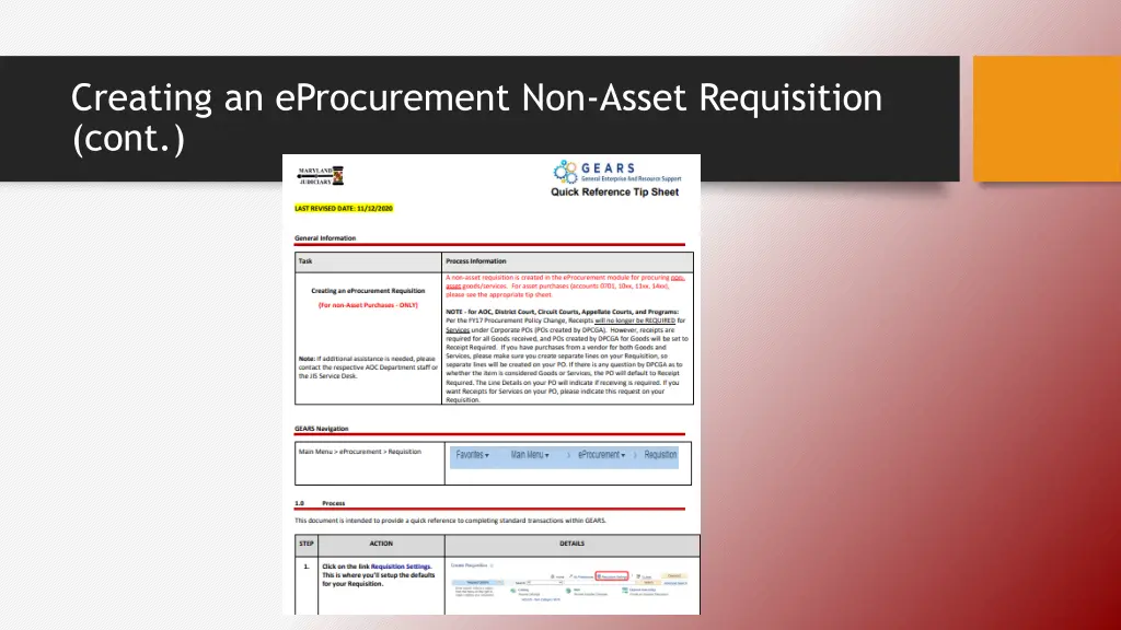 creating an eprocurement non asset requisition 1