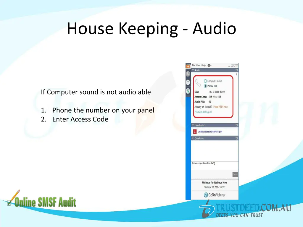 house keeping audio