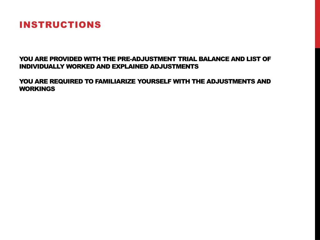 instructions