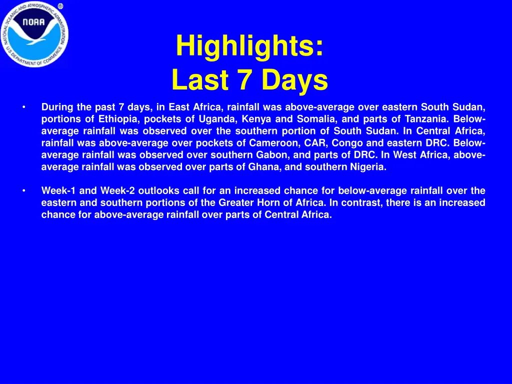 highlights last 7 days
