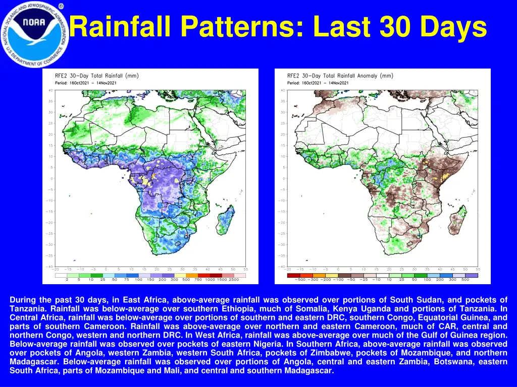 rainfall patterns last 30 days