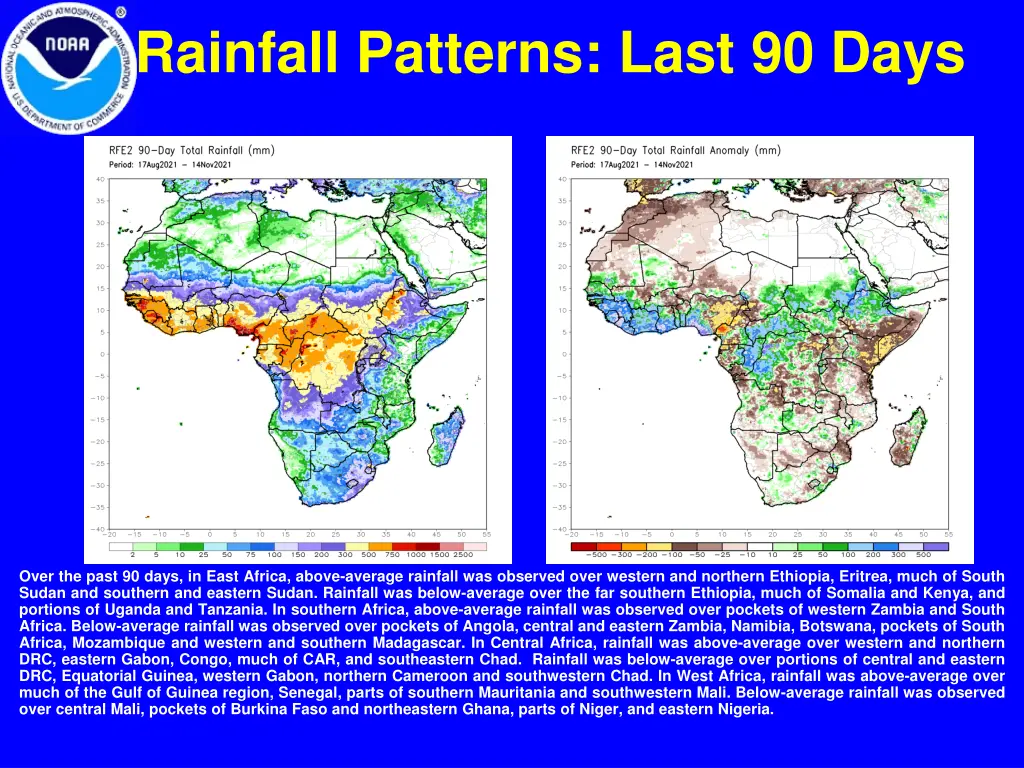 rainfall patterns last 90 days