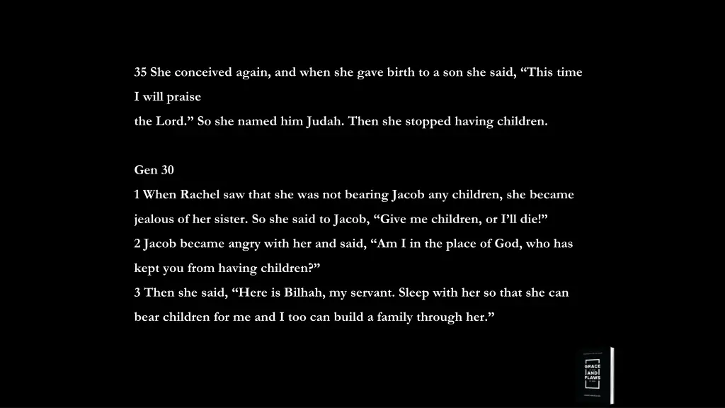 35 she conceived again and when she gave birth