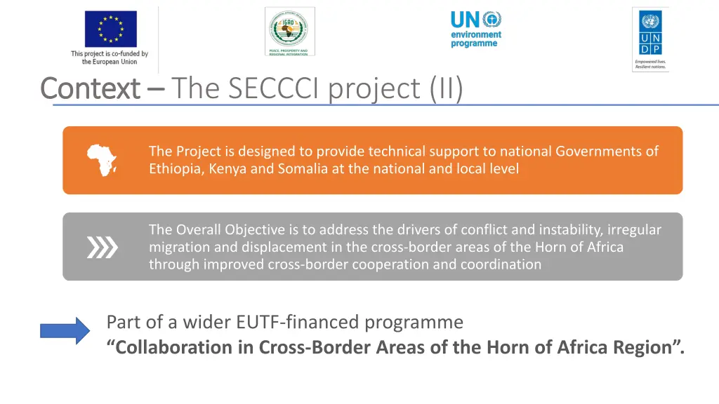context context the seccci project ii