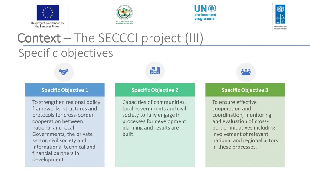 context context the seccci project iii specific