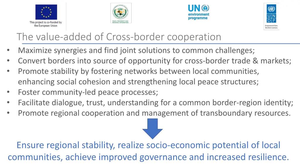 the value added of cross border cooperation