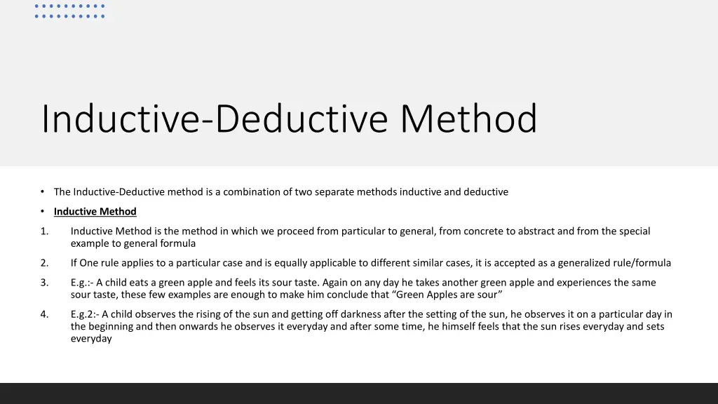 inductive deductive method