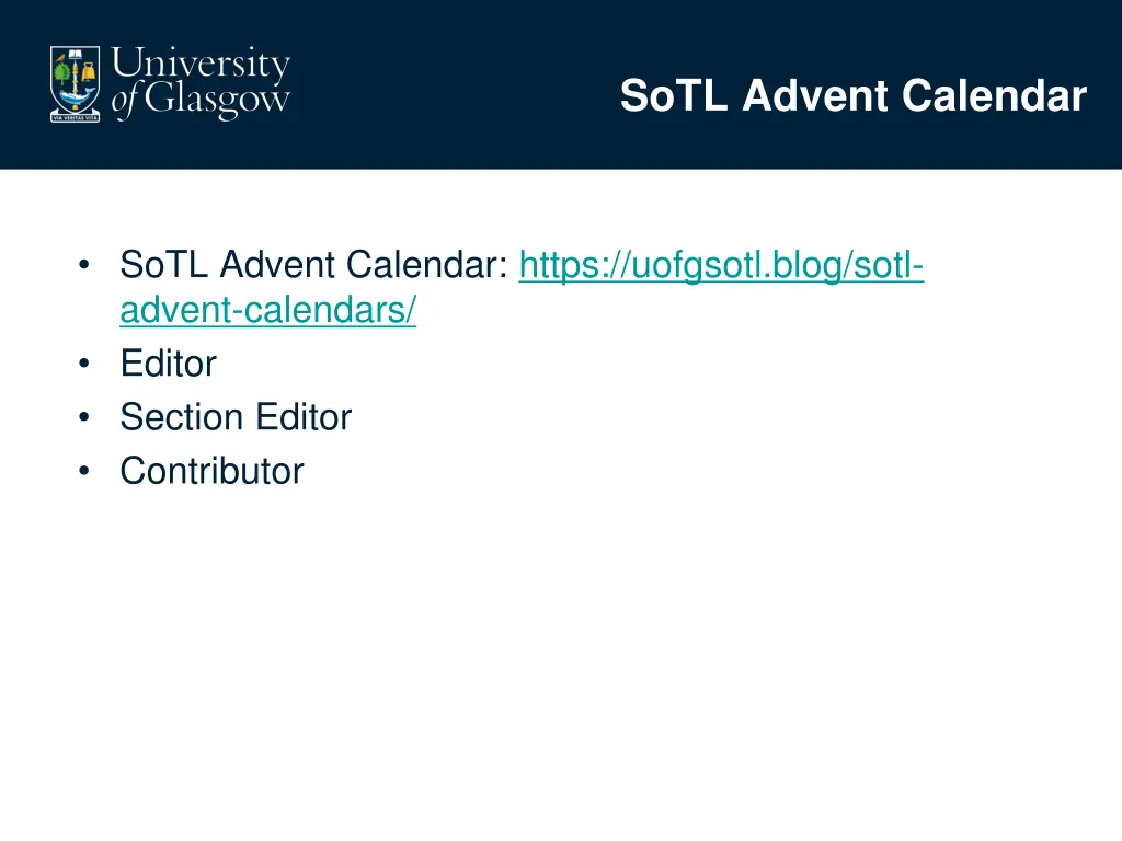 sotl advent calendar