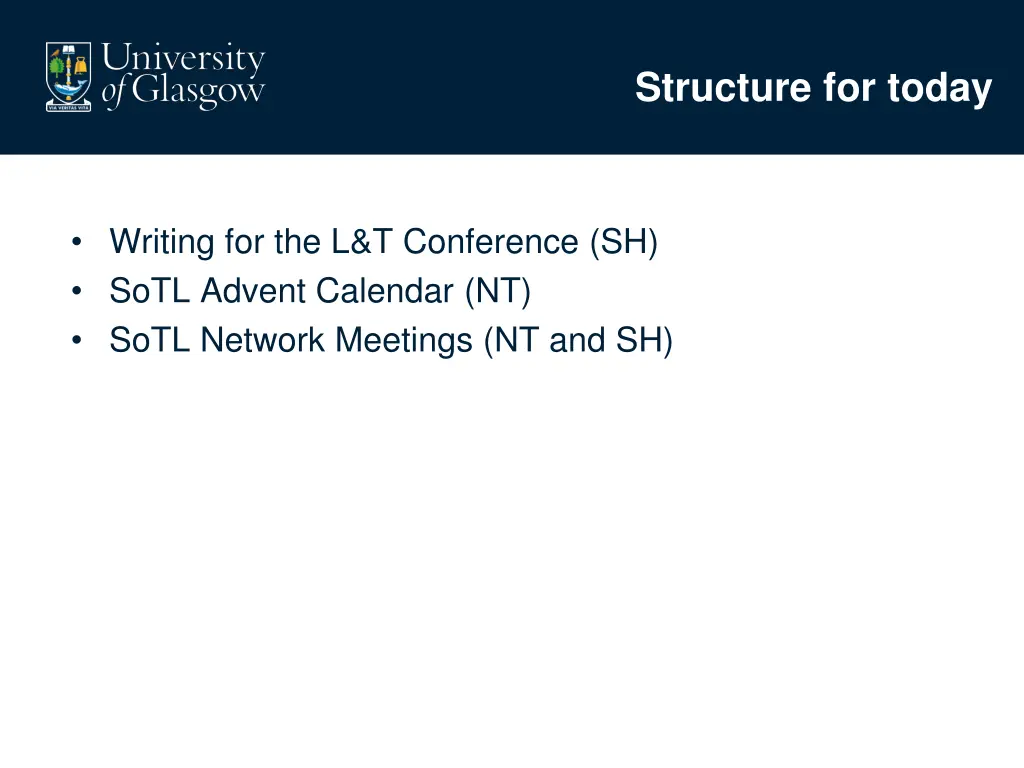 structure for today