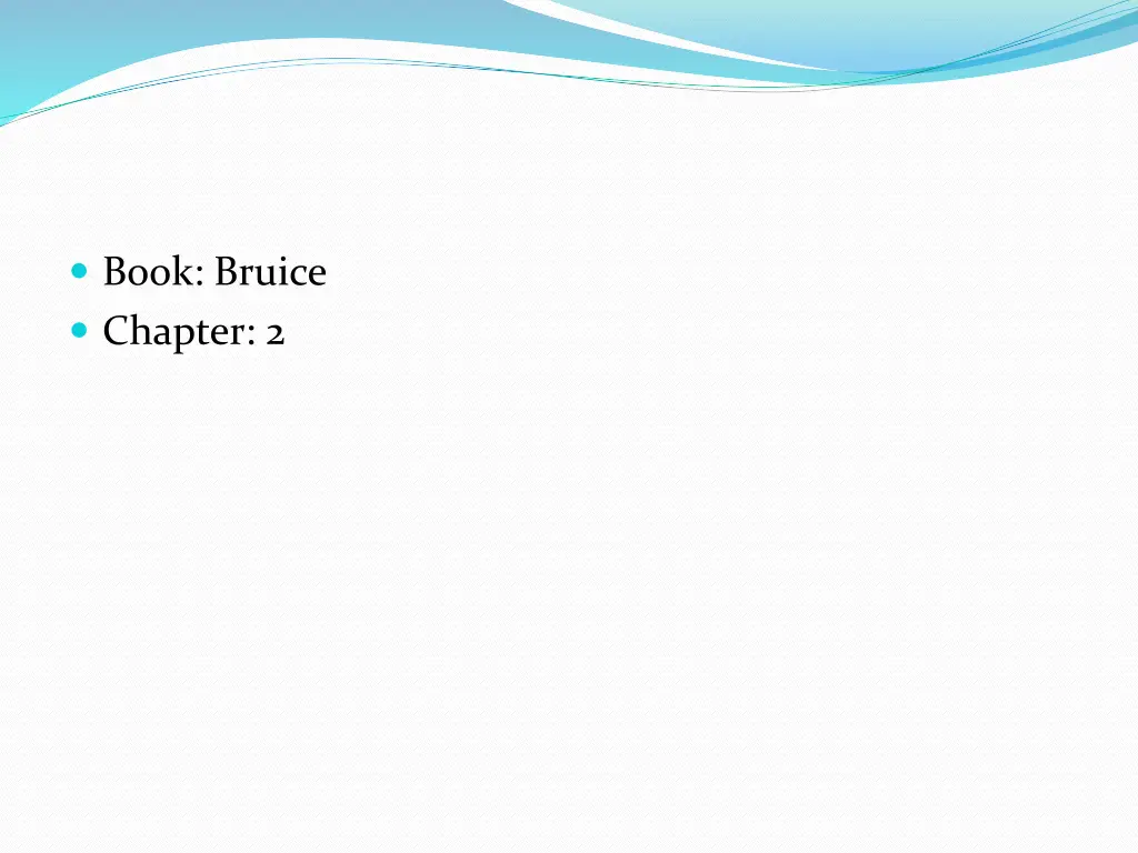 book bruice chapter 2