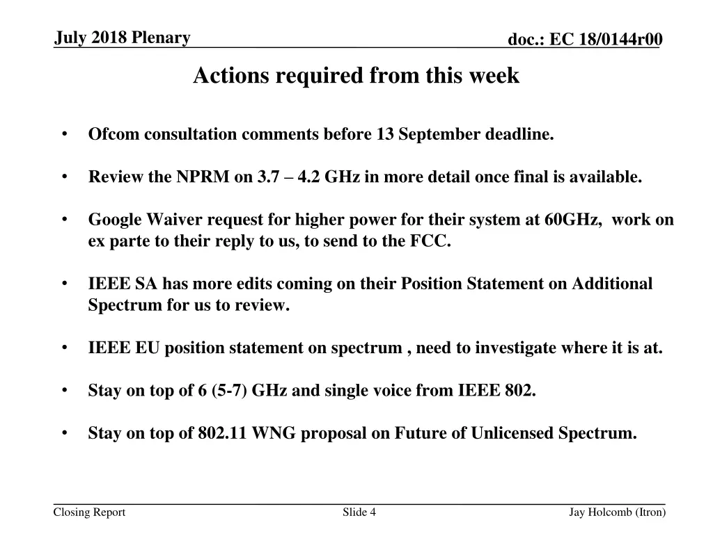 july 2018 plenary 3