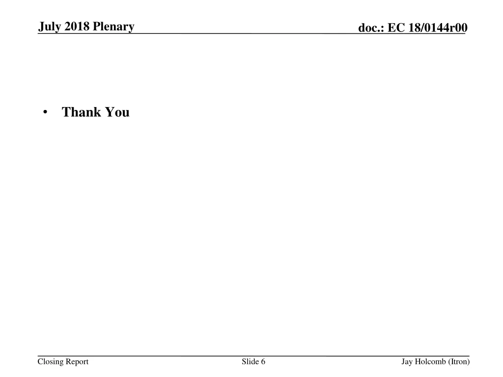july 2018 plenary 5