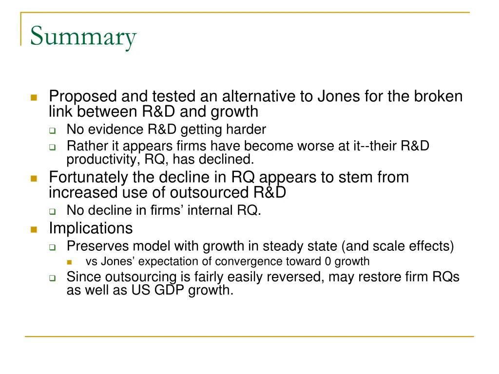 summary
