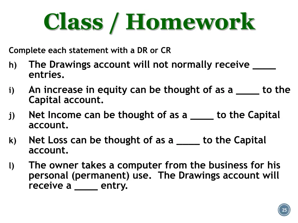class homework