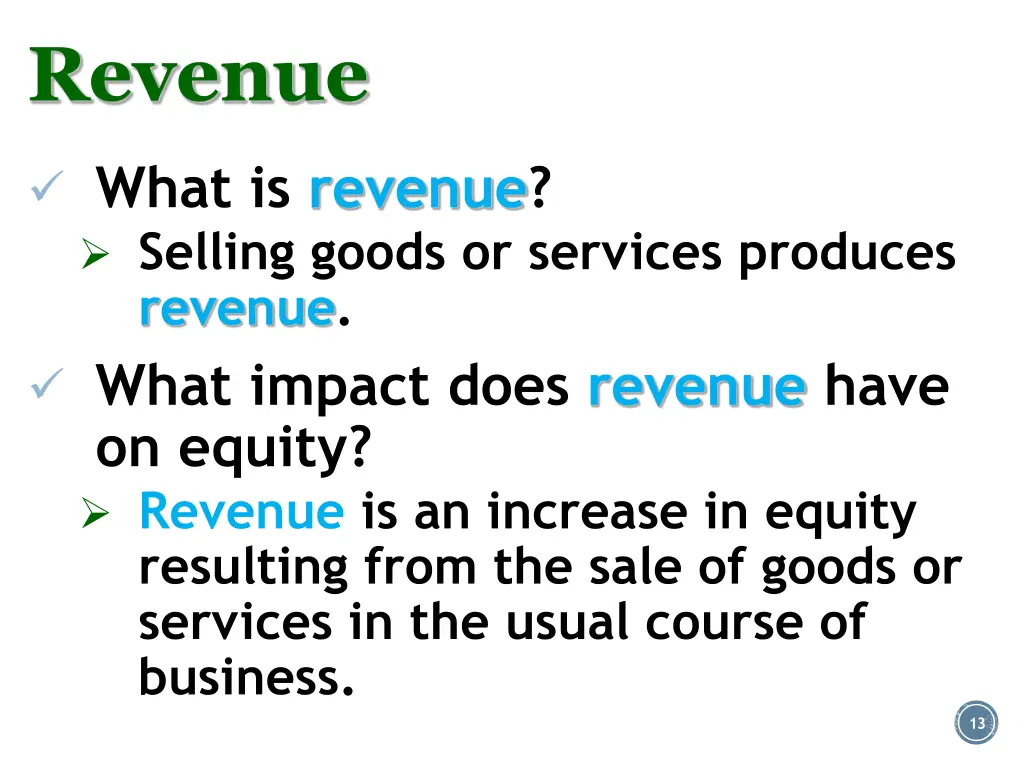 revenue