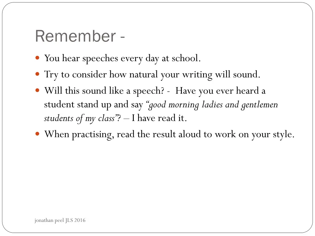 remember