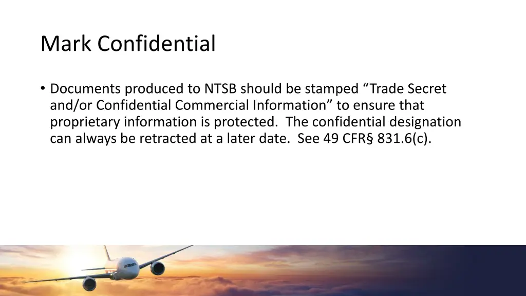 mark confidential