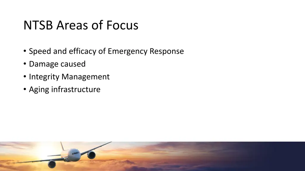 ntsb areas of focus