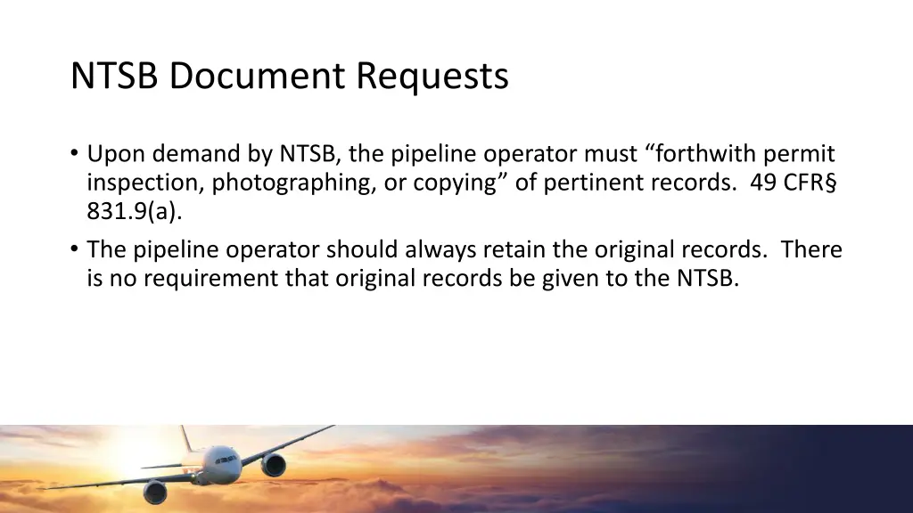 ntsb document requests