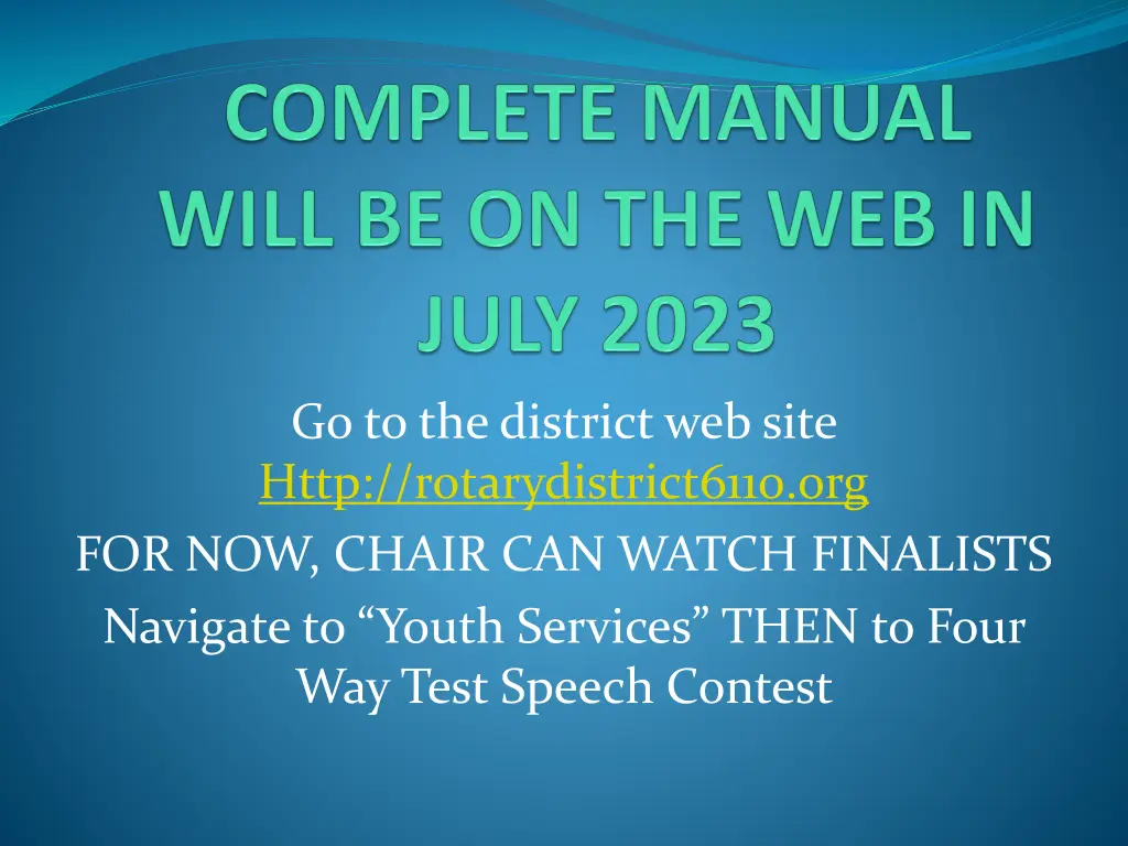 go to the district web site http