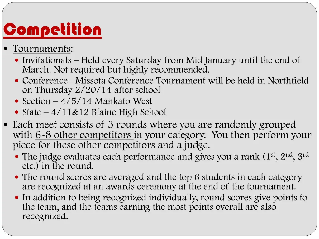 competition