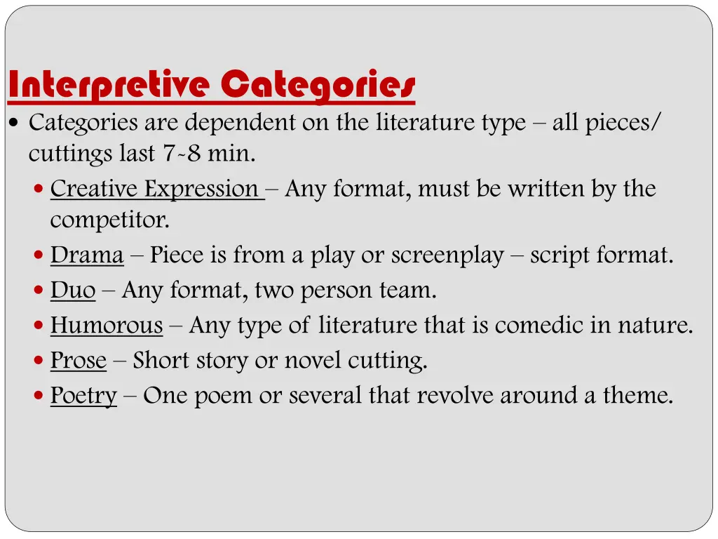 interpretive categories categories are dependent