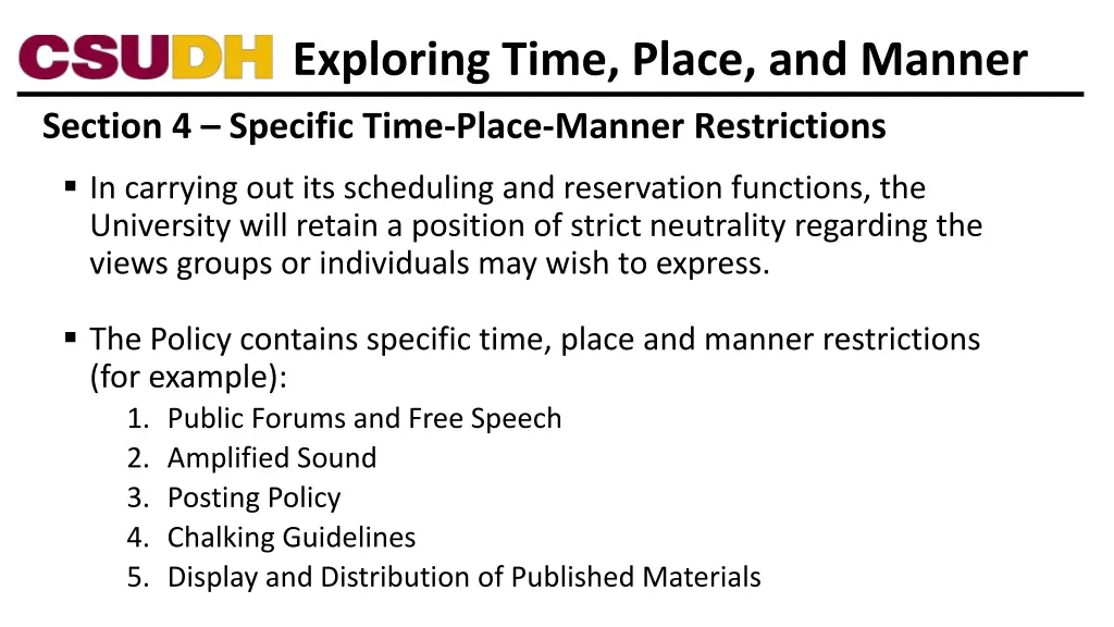 exploring time place and manner 14