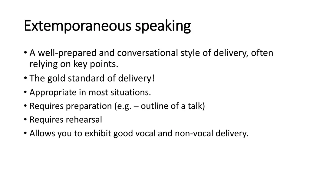 extemporaneous speaking extemporaneous speaking