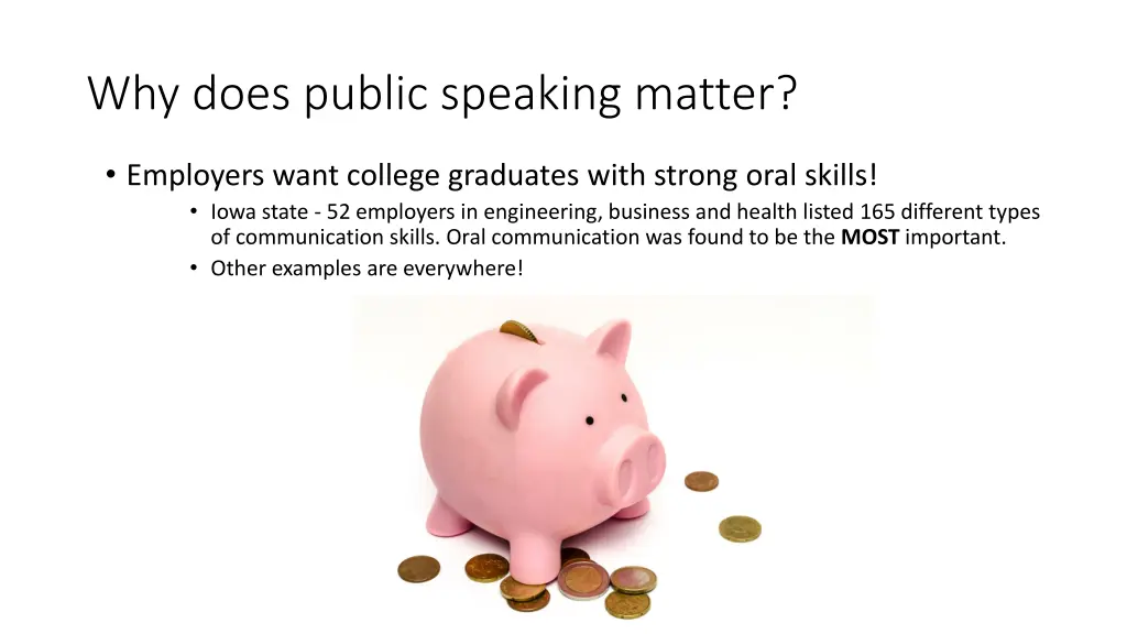 why does public speaking matter