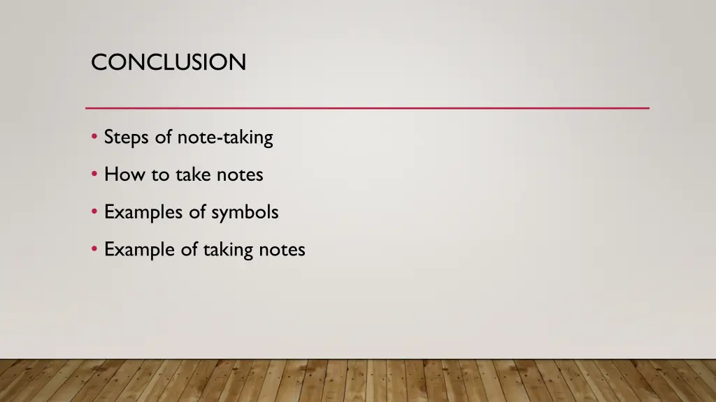 conclusion