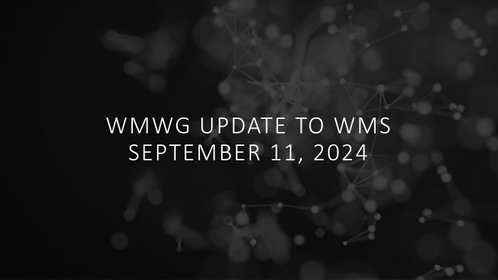 wmwg update to wms september 11 2024