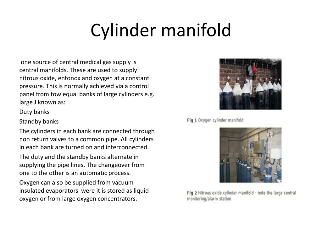 cylinder manifold