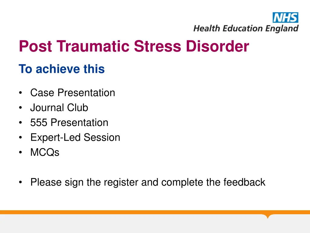 post traumatic stress disorder 1