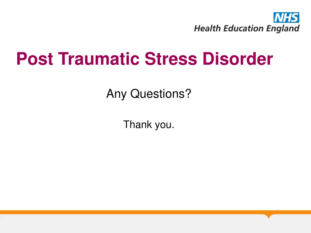 post traumatic stress disorder 2