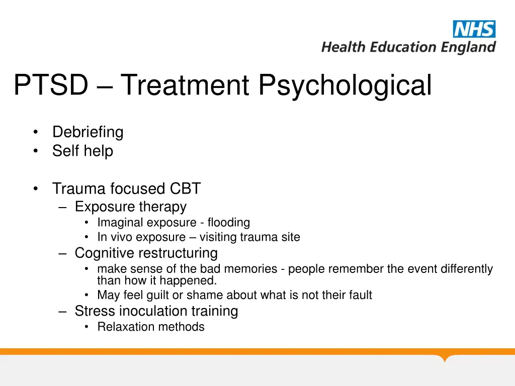 ptsd treatment psychological