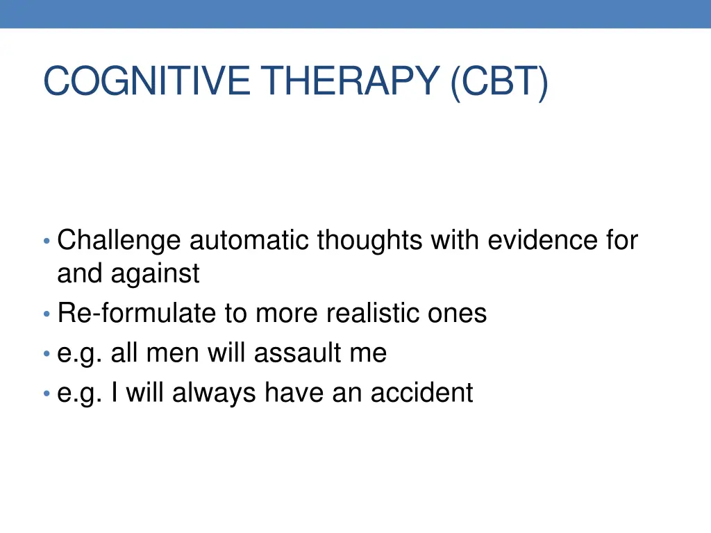 cognitive therapy cbt
